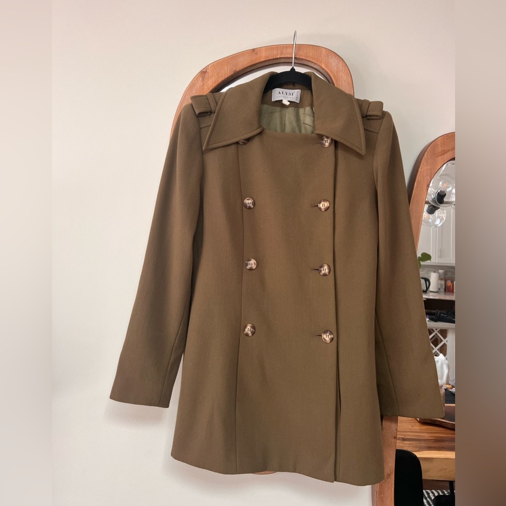 ALYSI Double-Breasted Trench Coat